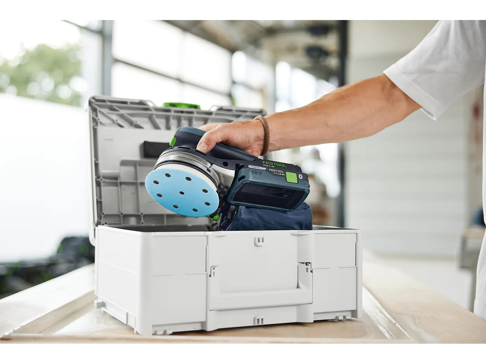 Festool Cordless eccentric sander ETSC 2 125-Basic 577733 8 - Power Tool Services