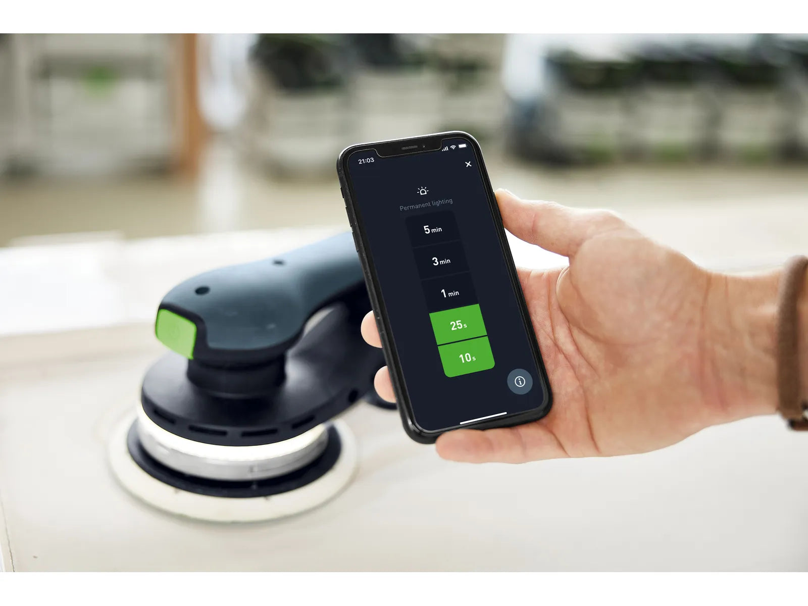 Festool Cordless eccentric sander ETSC 2 150-Basic 577723 10 - Power Tool Services