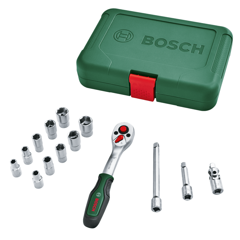 Bosch DIY 1/4" Drive Socket Set 14-Piece 1600A02BY0