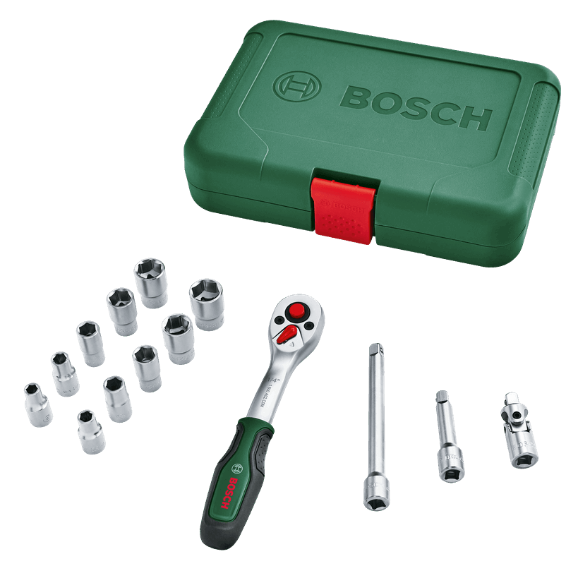 Bosch DIY 1/4" Drive Socket Set 14-Piece 1600A02BY0