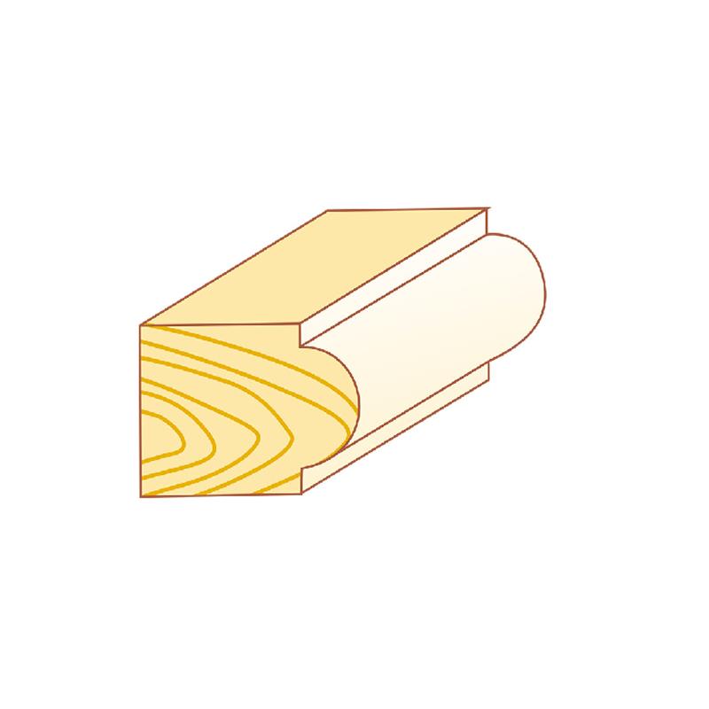 BETOP Bull Nose 15.90mm x 12.7mm x 2.0 R - 1/4" Shank