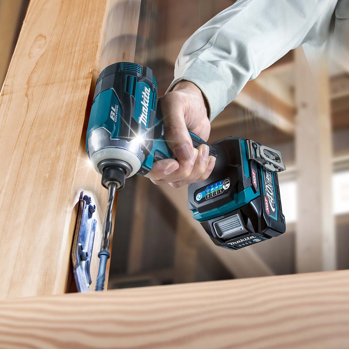 Makita 40V XGT Cordless Brushless Impact Driver TD001GZ02 5 - Power Tool Services
