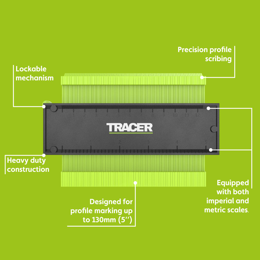 TRACER Contour Gauge 130mm 11 - Power Tool Services