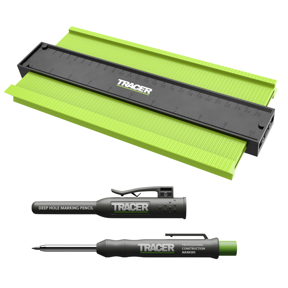 TRACER Contour Gauge 250mm and Pencil 1 - Power Tool Services