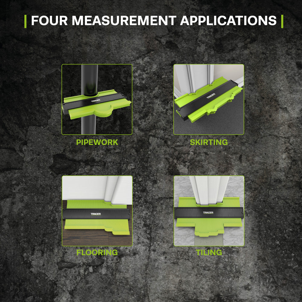 TRACER Contour Gauge 250mm and Pencil 13 - Power Tool Services