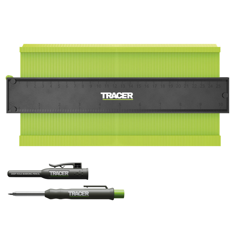 TRACER Contour Gauge 250mm and Pencil 11 - Power Tool Services
