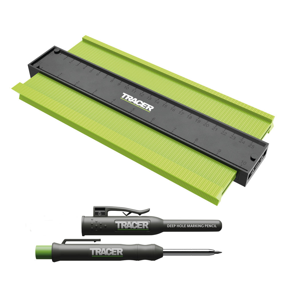 TRACER Contour Gauge 250mm and Pencil 3 - Power Tool Services