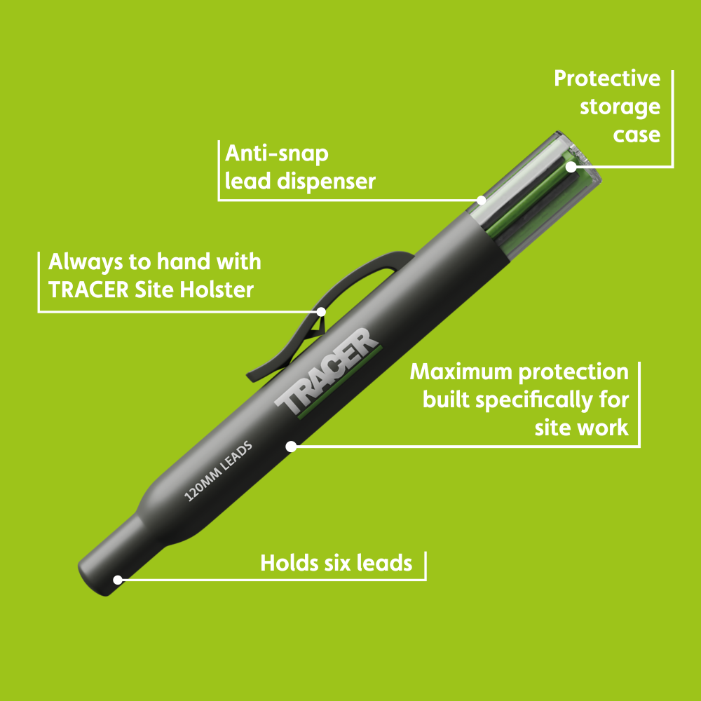TRACER Leads 6pc in Holster (4x 2B and 2x Yellow) 3 - Power Tool Services