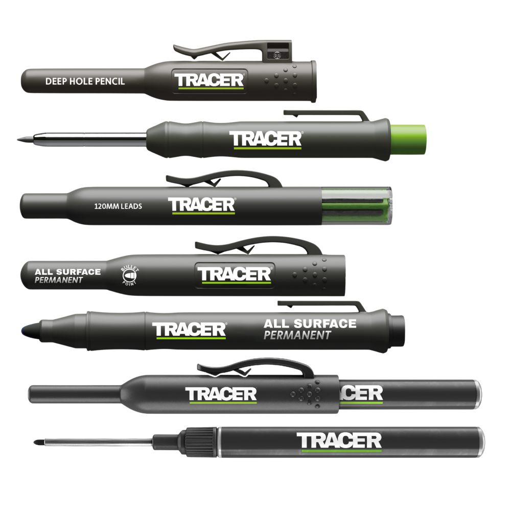 TRACER 5PC Construction Marker Kit with Case 2 - Power Tool Services