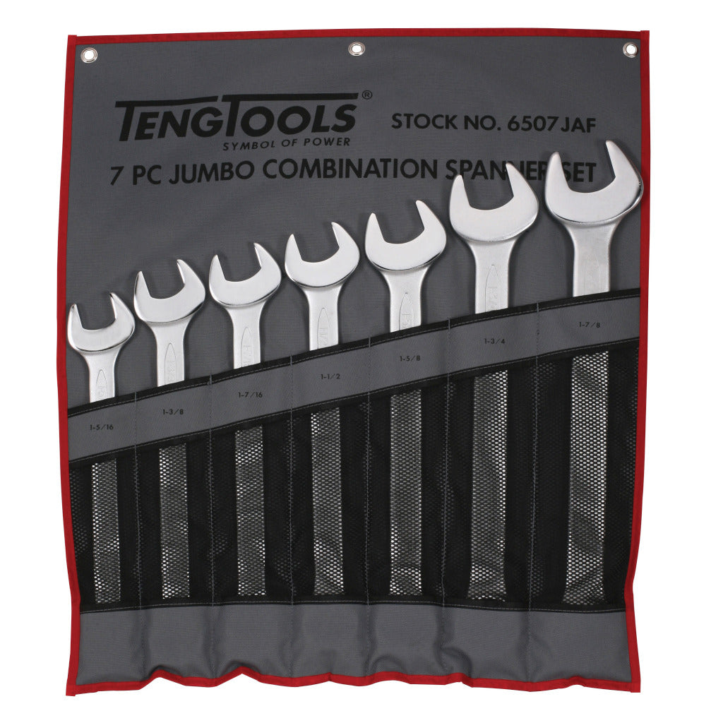 Teng Tools 7PC Combination Spanner Set - Jumbo Power Tool Services