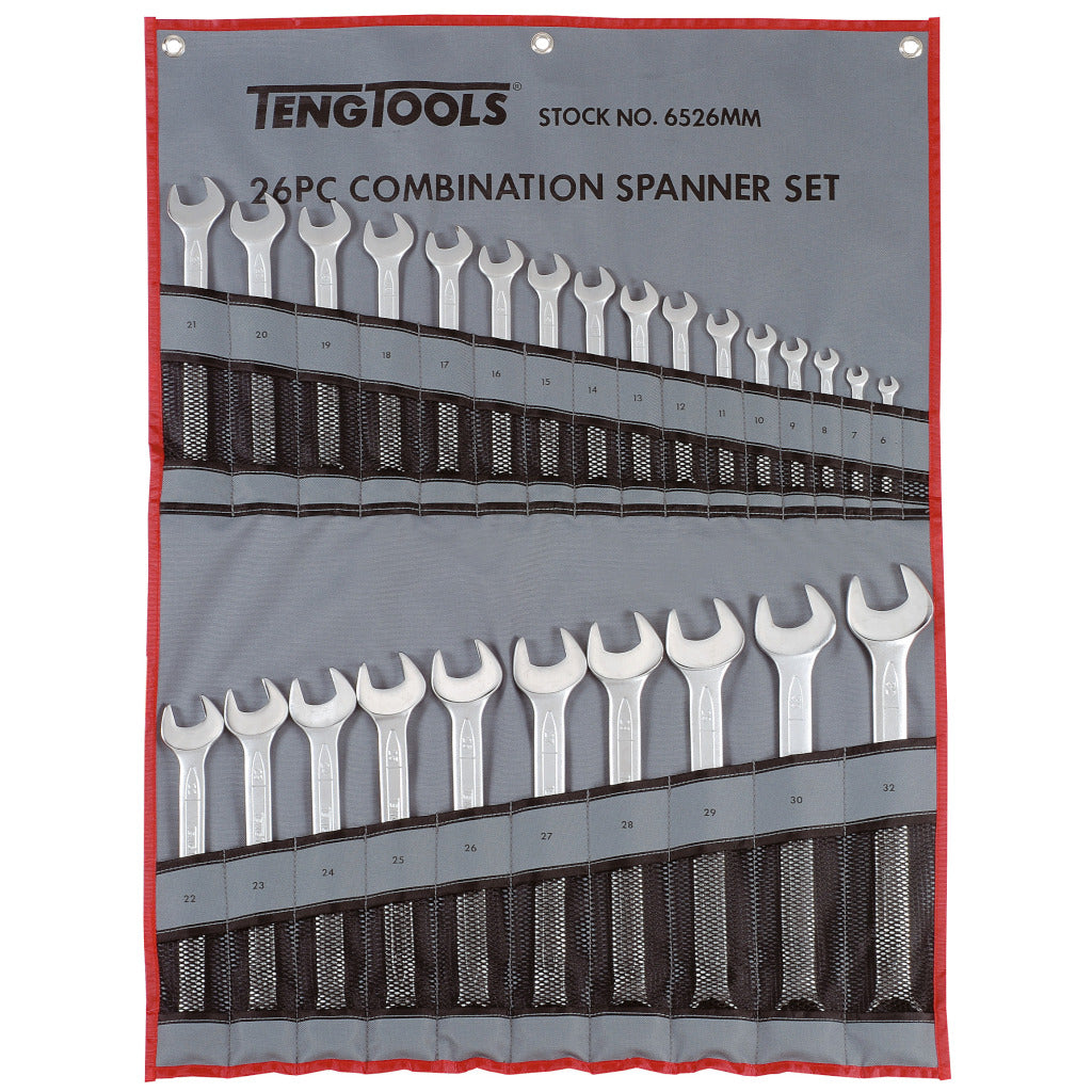 Teng Tools 26PC Combination Spanner Set Power Tool Services