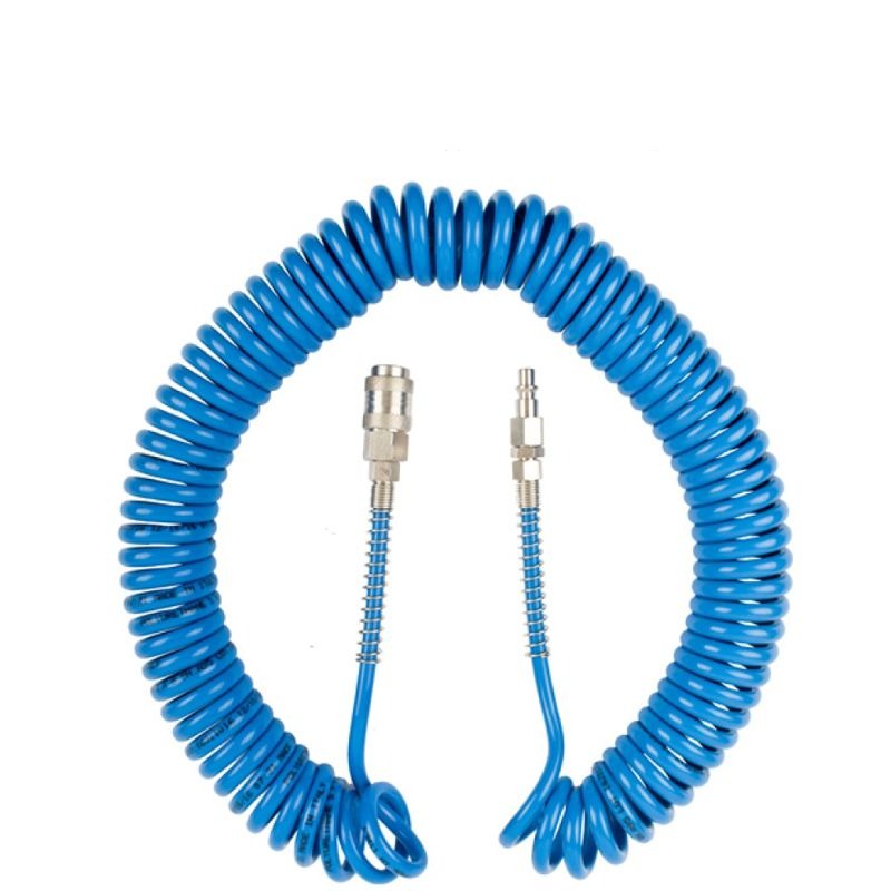 Gav Spiral Polypropylene Hose Blue with Quick Couplers 12m SPR 1208