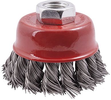 Tork Craft Wire Cup Brush 65 X M14 Knotted Stainless Steel Tcw TCSS06514