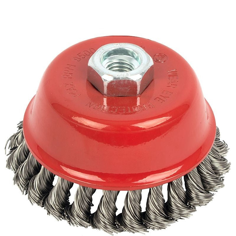 Tork Craft Wire Cup Brush 100 X M14 Knotted Stainless Steel Bulk TCSS10014-2B