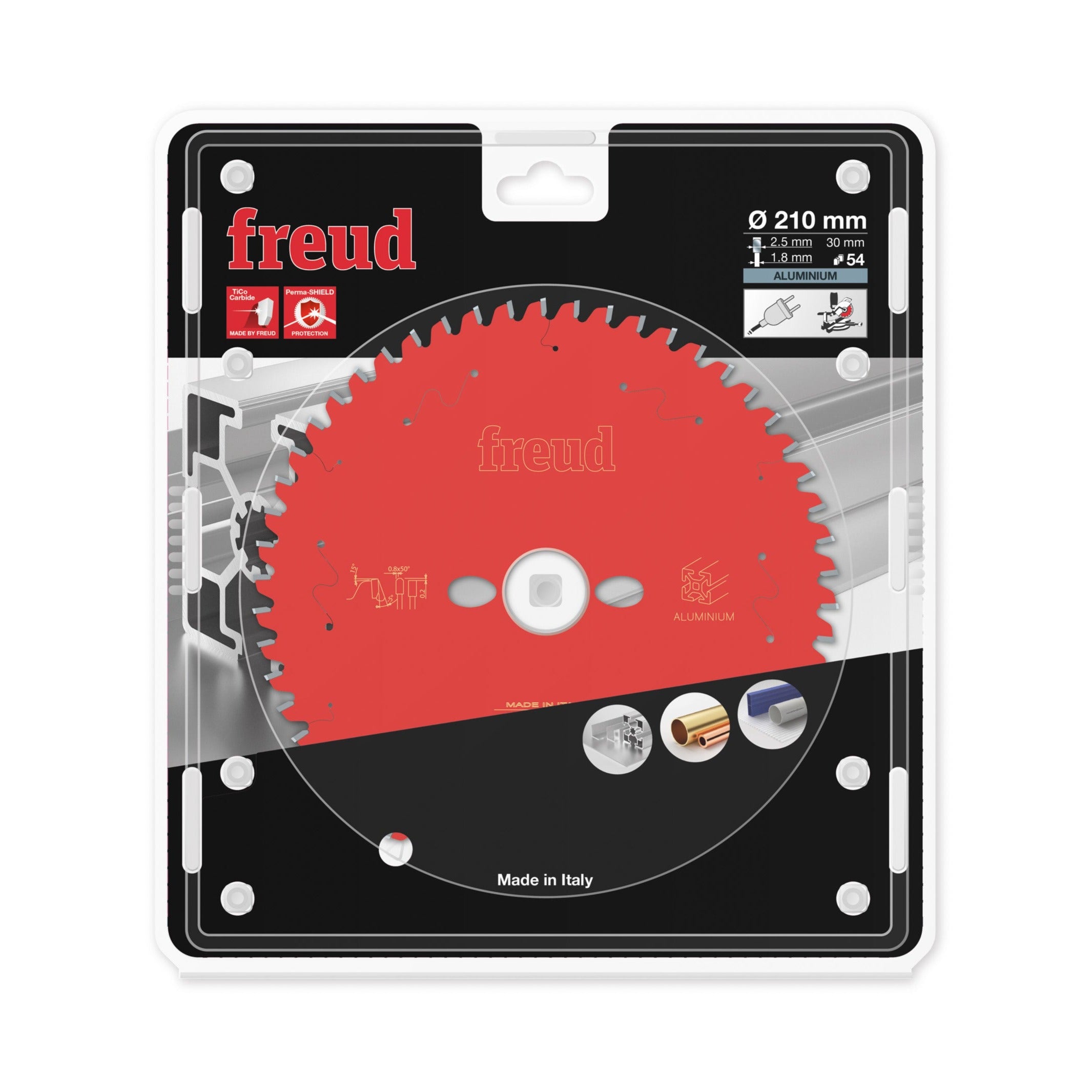 Freud Circular saw blade HM 210 x 2.5/1.8 x 30 mm, Z=54 FR15A001M