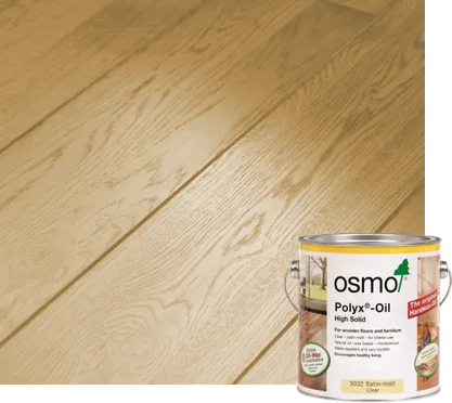 Osmo Polyx-Oil Original tin on an oak floor, the hardwax oil for wooden floors